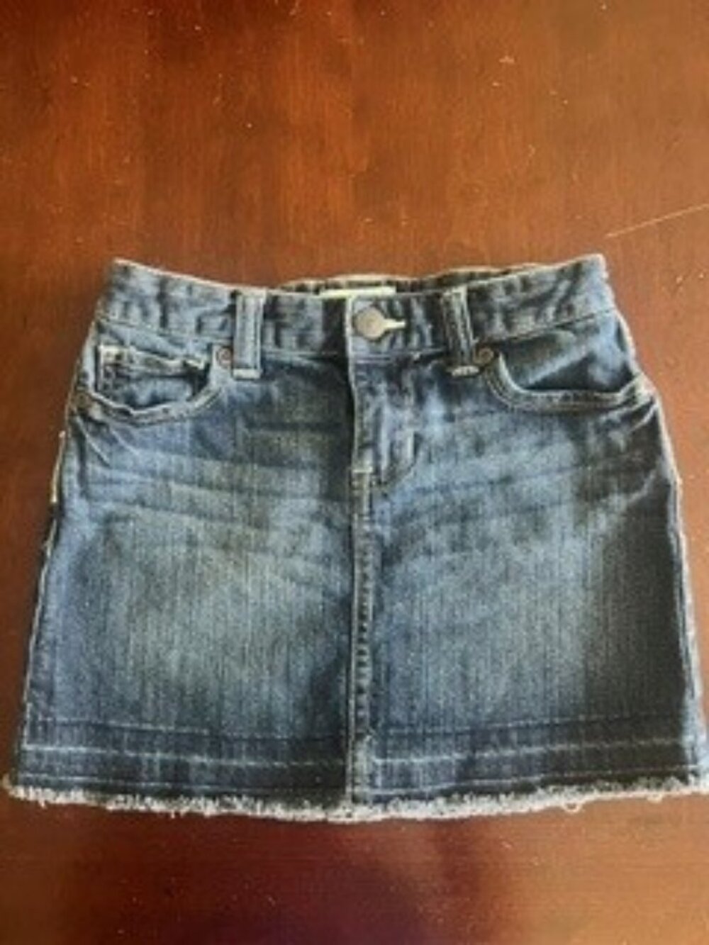 Girls Denim Mini Skirt